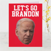 VALENTINE'S DAY FUNNY BIDEN GREETING CARD KARTE (Gelbe Blume)
