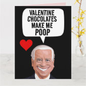VALENTINE'S DAY FUNNY JOE BIDEN KACK CARD KARTE (Gelbe Blume)