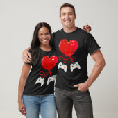 Valentine's Day Game Controller Herz Funny Geschen T-Shirt (Unisex)