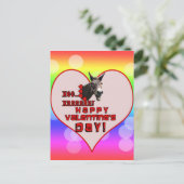 VALENTINE'S DAY GEHT HIER! FEIERTAGSPOSTKARTE (Stehend Vorderseite)