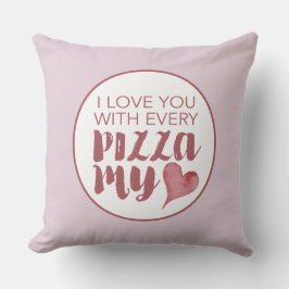 Valentine's Day gibt Pizza mein Herz Kissen Kissen