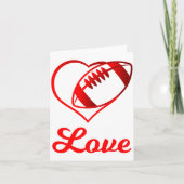 Valentines Day Gift For Football Lovers  Karte (Vorderseite)