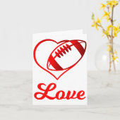 Valentines Day Gift For Football Lovers Karte (Gelbe Blume)