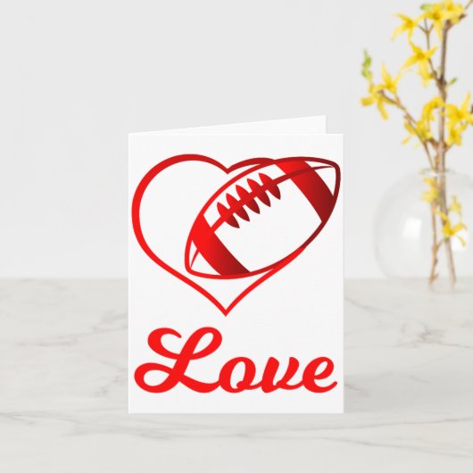 Valentines Day Gift For Football Lovers  Karte (Gelbe Blume)