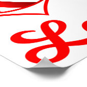 Valentines Day Gift For Football Lovers  Poster (Ecke)