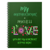 VALENTINE'S DAY GIFT FÜR FREUND, EHEFRAU, HUSBAND NOTIZBLOCK (Vorderseite)