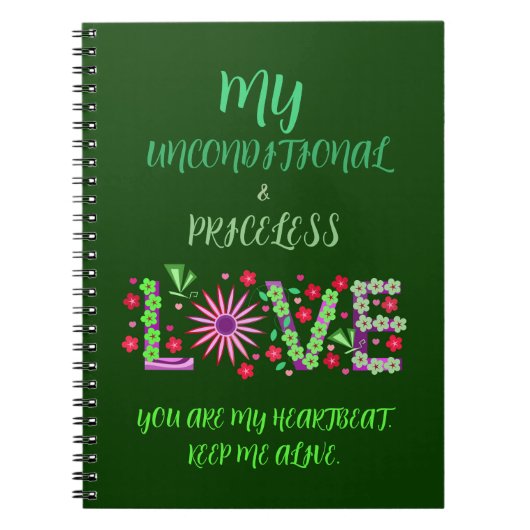 VALENTINE'S DAY GIFT FÜR FREUND, EHEFRAU, HUSBAND NOTIZBLOCK (Vorderseite)