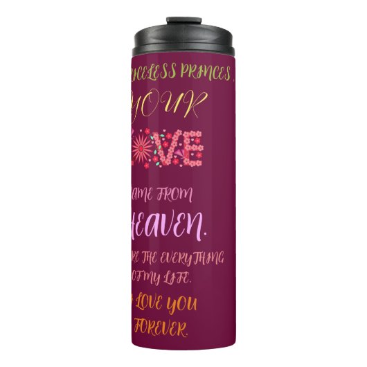 VALENTINE'S DAY GIFT FÜR FREUND, EHEFRAU, HUSBAND THERMOSBECHER (Vorderseite)