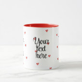 Valentine's Day Gift, Hearts Design, I Love You Tasse (Zentrum)