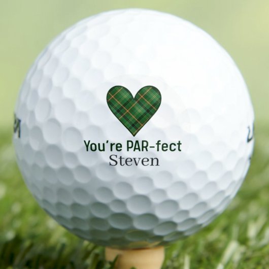 Valentine's Day Gift Husband, Heart PAR-fect Love Golfball