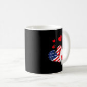 Valentine's Day Gift Maple Leaf Canada  Kaffeetasse (VorderseiteRechts)