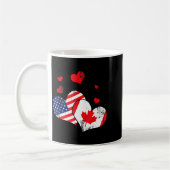 Valentine's Day Gift Maple Leaf Canada Kaffeetasse (Links)