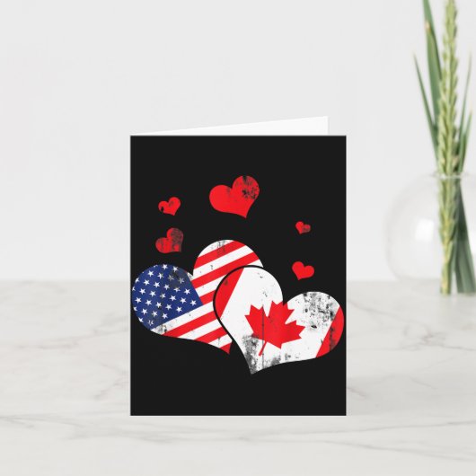 Valentine's Day Gift Maple Leaf Canada Karte (Vorderseite)