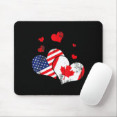 Valentine's Day Gift Maple Leaf Canada  Mousepad (Mit Mouse)