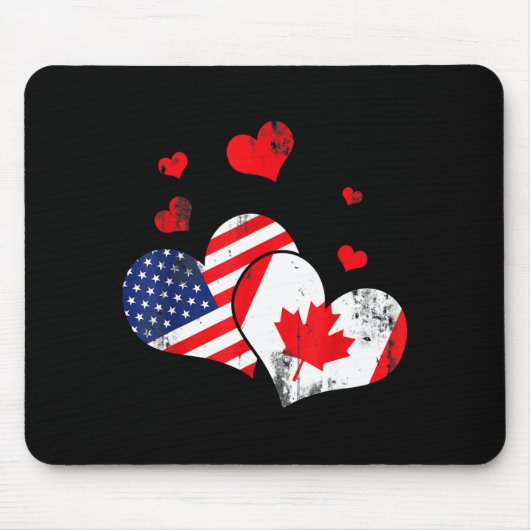 Valentine's Day Gift Maple Leaf Canada  Mousepad (Vorne)