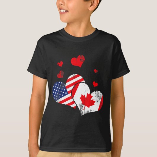 Valentine's Day Gift Maple Leaf Canada  T-Shirt (Vorderseite)