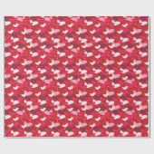Valentines Day GIFT WRAP Geschenkpapier (Flach)