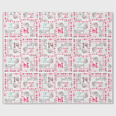 Valentines Day GIFT WRAP Geschenkpapier (Flach)