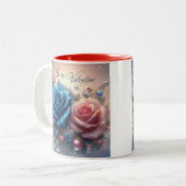 Valentine's Day gift Zweifarbige Tasse (Vorderseite Links)