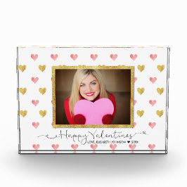 Valentine's Day Glitzer Herzschrift - Foto Block