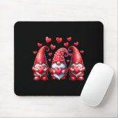 Valentines Day Gnomes Cute Red Hearts Love Gnome W Mousepad (Mit Mouse)