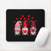 Valentines Day Gnomes Cute Red Hearts Love Gnome W Mousepad (Mit Mouse)