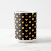 Valentine's Day Gold Hearts Pattern-23655 Kaffeetasse (Mittel)