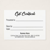 Valentine's Day Gold Herz Band Red Gift Card (Rückseite)