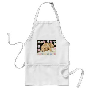 Valentine's Day Golden Retriever Schürze