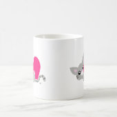 Valentine's Day Gray Kitty Tasse (Mittel)