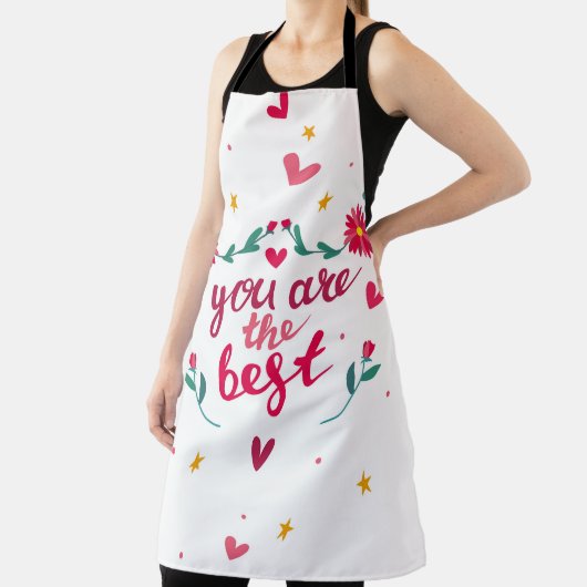 Valentine's day greeting card with hearts, flower schürze (InSitu)