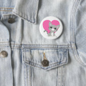 Valentine's Day Grey Kitty Button (Beispiel)