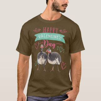 Valentine's Day Guinea Hen Gift for Women T-Shirt