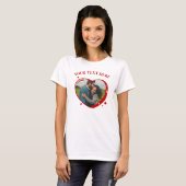 Valentine's Day Heart Candy Custom Foto T - Shirt (Vorne ganz)