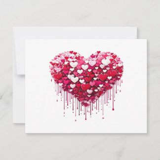 Valentine's Day Heart Designs Splatter Paint Art