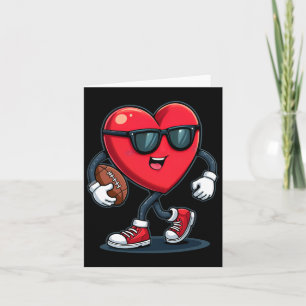 Valentine's Day Heart Football Boys Girls Kinder S Karte