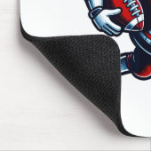 Valentines Day Heart Football Player Team Srts  Mousepad (Ecke)