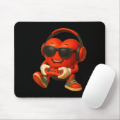 Valentines Day Heart Gamer Video Gaming Boys Men K Mousepad (Mit Mouse)