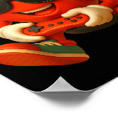 Valentines Day Heart Gamer Video Gaming Boys Men K Poster (Ecke)