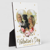 Valentine's Day Heart Gold Foto Glitzer Herz Fotoplatte (Seite)