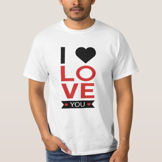 Valentine's Day Heart Love Paares Cute Gift Idea T-Shirt (Vorderseite)