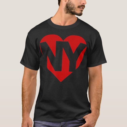 Valentines Day Heart New York NYC Heart I Love NY  T-Shirt (Vorderseite)