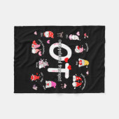 Valentines Day Heart Occupational Therast Ot Thera Fleecedecke (Vorderseite (Horizontal))