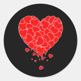 Valentine's Day - Heart Of Hearts Runder Aufkleber
