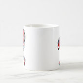 Valentines Day Heart Quarterback Football Srts Kaffeetasse (Mittel)