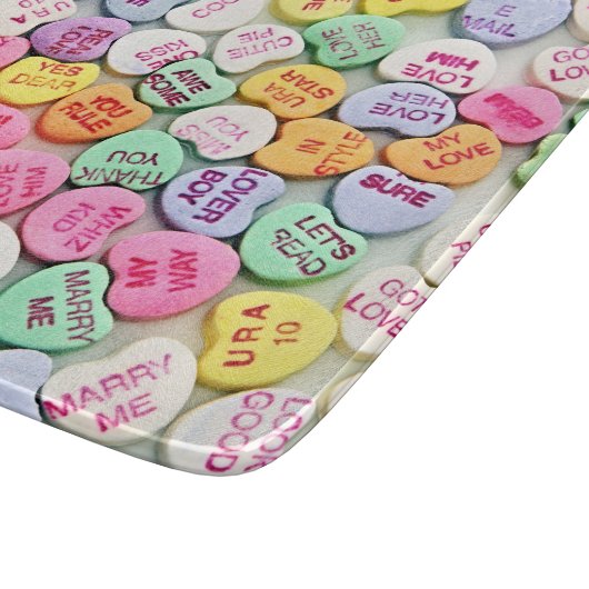 Valentine's Day Heart Quote Candy Schneidebrett (Ecke)