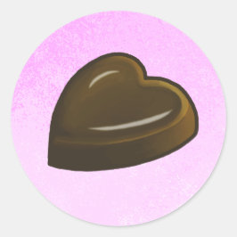 Valentines Day Heart Runder Aufkleber