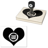 Valentine's Day Heart Shaped Business Logo Große Gummistempel (Stempel)