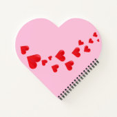 Valentine's Day Heart Shaped Notebook Notizblock (Rückseite)
