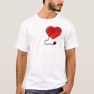 Valentine's Day Heart Socket Plug-Pair Liebe Gesch T-Shirt